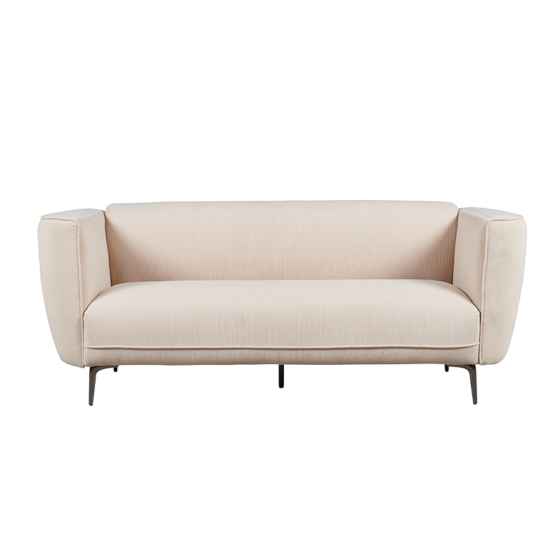 Moderne fløjlsbukser polstret loveseats sofa med metalben